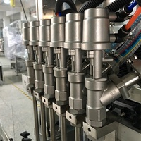 Línea automática de llenado de botellas de gel, máquina de llenado de champú de 12 cabezas, máquina de llenado de botellas para el cuidado de la piel, máquina embotelladora de detergente