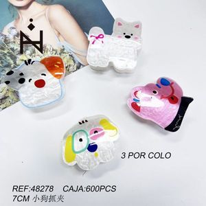 Fermagli per capelli Nini Puppy da 7 cm con design a cartoni animati per bambini e donne - Product Image 3