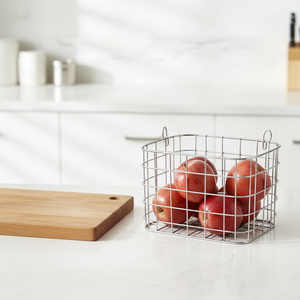 Scaffale Minimalista Rettangolare in <span class=keywords><strong>Ferro</strong></span>/Acciaio Inox da Parete Senza Foratura a Singolo Ripiano per Cucina con Scarico - Stile INS - Product Image 3