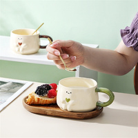 Harmony Haute Qualité En Gros Café Lait Sourire Visage Tasses Thé De L'après-midi Style Mignon Tasses Café En Céramique