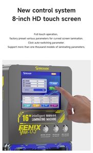 GAN-03 mécanique Fenix LCD OCA machine à plastifier pour écran incurvé droit de 16 pouces outil de <span class=keywords><strong>réparation</strong></span> sous vide intelligent - Product Image 3