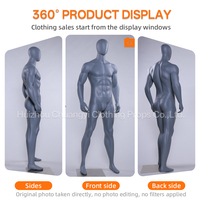 Maniquí Deportivo de Cuerpo Completo de Fibra de Vidrio en Pose de Carrera Dinámica, Modelo Atlético Masculino y Femenino Realista para Escaparates de Tiendas de Ropa