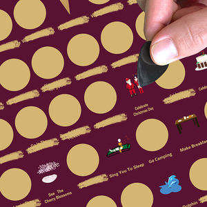 <span class=keywords><strong>Affiche</strong></span> à <span class=keywords><strong>gratter</strong></span> et livre « 100 rendez-vous » – Liste de souhaits pour couples, cadeau idéal pour une soirée romantique, avec papier offset - Product Image 5