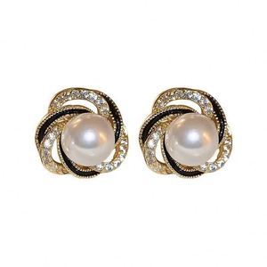 Pendientes de Moda Coreana, Elegantes, con Perlas y Diseño Geométrico, Accesorios de Boda para Mujer - Product Image 2