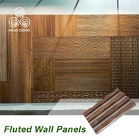 Revêtement mural composite MUMU, panneaux de construction pour l'immobilier, bardage mural en bois 3D