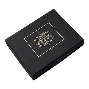 Оптовая продажа, персонализированный логотип, роскошная жесткая бумажная Подарочная коробка для шоколада, упаковочные коробки для сладких шоколадных конфет
