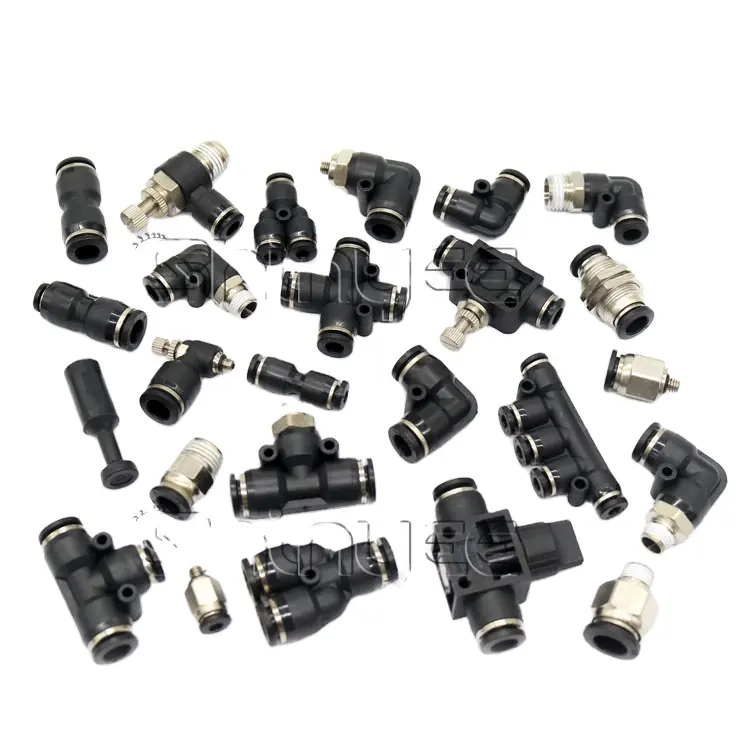 SHINYEE Factory PU series pneumatic connector plastic air quick pex fittings bulkhead fitting 51 tube fittings