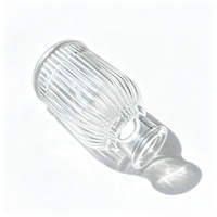 Bouteille diffuseur de parfum en verre transparent rond vide avec bouchon, 30ml, 80ml, 200ml, pour décoration élégante de la maison