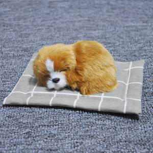 Jouet pour <span class=keywords><strong>chien</strong></span> endormi mignon, chiot qui <span class=keywords><strong>aboie</strong></span> en pressant, peluche de <span class=keywords><strong>chien</strong></span> réaliste, petite taille, décoration intéressante pour la <span class=keywords><strong>voiture</strong></span>, la maison, le bureau, 17* - Product Image 6
