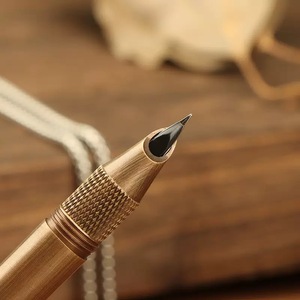 Moda Mini kolye Vintage High-end <span class=keywords><strong>Metal</strong></span> dolma kalem özel Logo kişiselleştirilmiş mürekkep kalem doğum günü iş promosyon hediye kalem - Product Image 4