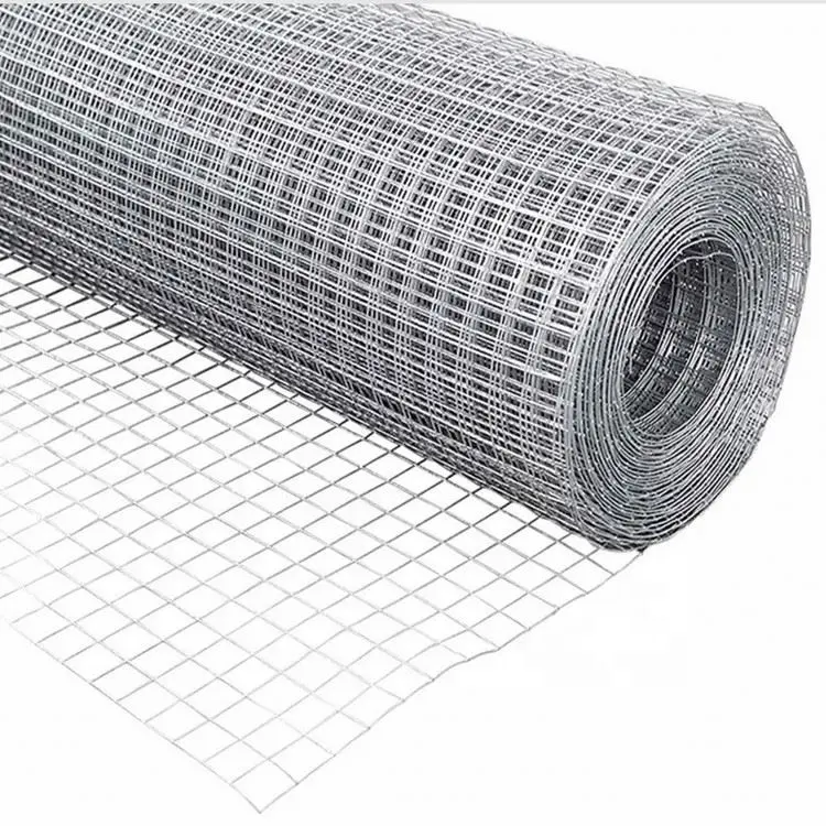 1/2x1 1x1 treillis métallique soudé en fer galvanisé à chaud de calibre 3 '4' 16 treillis métallique galvanisé électro cage à poulet pour volaille