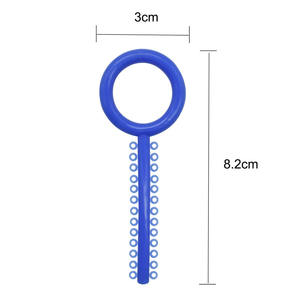 40 buah/kantong Dental ortodontik elasastomer ligatur, ikatan ligatur modul ligatur Dental warna-warni - Product Image 4