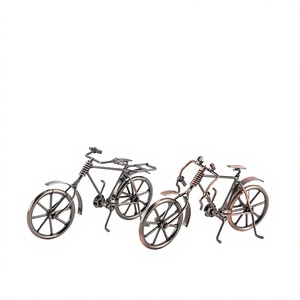 <span class=keywords><strong>Mini</strong></span> Vélo Rétro en Fer Forgé pour Modélisme, Décoration Vintage Nostalgique, Fabriqué en Chine pour Salon, Entrée, Bureau - Product Image 1