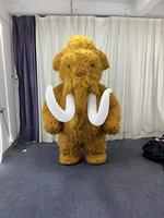 Costume de mammouth laineux gonflable Mascotte en peluche d'animal géant réaliste pour adultes pour la fête Mascotte de costume de mammouth adulte
