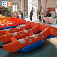 Jeux d'eau gonflables pour adultes Jeux gonflables Mouche d'eau Poisson Banane Jeux gonflables de mer