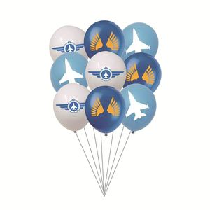Decoración para Fiesta de Cumpleaños de Piloto de Combate: Banderas Colgantes, Guirnaldas, Adornos para Cupcakes de la Fuerza Aérea, Adorno para Pastel, Globos de Látex Impresos - Product Image 6