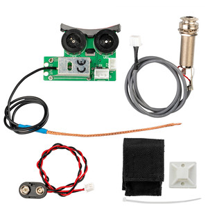 VT1 原声吉他前置放大器拾音器吉他拾音器压电 EQ 数字均衡器系统黑色 - Product Image 1