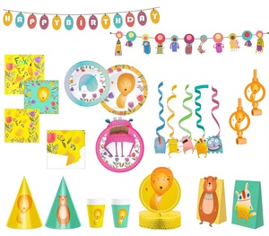 Platos de Papel con Diseño de Feliz Cumpleaños DAMAI, Artículos para Fiestas, Platos de Papel Desechables Impresos Personalizados, Juego de Vajilla de Papel - Product Image 2