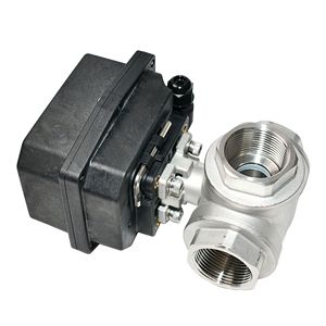 Válvula de Bola Eléctrica Miniatura de 1 1/4 Pulgadas Roscada de Acero Inoxidable 304, Válvula de Control Automática de Agua y Aire - Product Image 2