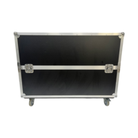 Flight case robuste en aluminium et contreplaqué, personnalisable OEM/ODM, pour enceinte Line Array 12'' avec 4 roues pivotantes, étanche IP67 et antichoc