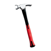 Outil à main de haute qualité Marteau à griffes portable en acier au carbone avec manche en fibre de verre