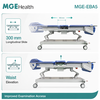 Table d'examen médical multifonctionnelle à ultrasons électrique pour usage hospitalier, avec glissière longitudinale, élévation de la taille et batterie de secours intégrée