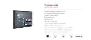 Videoportero Inteligente Android Tuya para el <span class=keywords><strong>Hogar</strong></span>, Intercomunicador con Pantalla Táctil IPS de 7 Pulgadas para Múltiples Apartamentos y Villas - Product Image 2