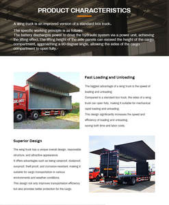 Structure en aluminium durable directe d'usine une aile de mouche d'opération de bouton pour le transport résistant de fourgonnettes - Product Image 3