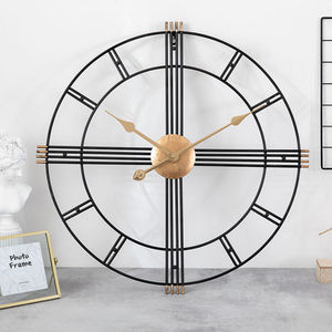 <span class=keywords><strong>Horloge</strong></span> <span class=keywords><strong>murale</strong></span> en métal moderne nordique de 60cm en gros aiguille créative face unique pour la maison salon étude pour la maison moderne nordique - Product Image 4