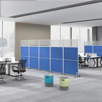 Cloisons de séparation de bureau modulaires en acier et en panneaux d'aluminium personnalisables, absorption acoustique, mobiles, pliables pour atelier, usage de bureau