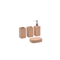 Fabricant de produits de salle de bain en céramique écologiques et personnalisés Ensemble d'accessoires de salle de bain en porcelaine marbrée moderne pour la maison, l'hôtel et les toilettes
