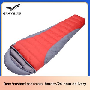 Saco de Dormir Tipo Momia Personalizable y Cómodo para Acampar al Aire Libre y Montañismo, para Adultos, Unisex, Portátil, de Tela de Nailon - Product Image 2