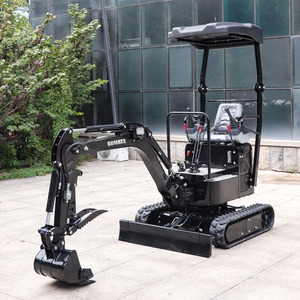 Mini-excavatrice sur chenilles jaune/verte China Somate avec moteur Koop CE EURO5 EPA, boîte de vitesses PLC, pompe hydraulique et moteur, garantie 1,5 an - Product Image 4