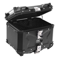 TCMT 45L Top Case en Aluminium, Boîte de Rangement Arrière, Coffre Compatible avec Harley Yamaha BMW Honda, Pièces Universelles pour Moto