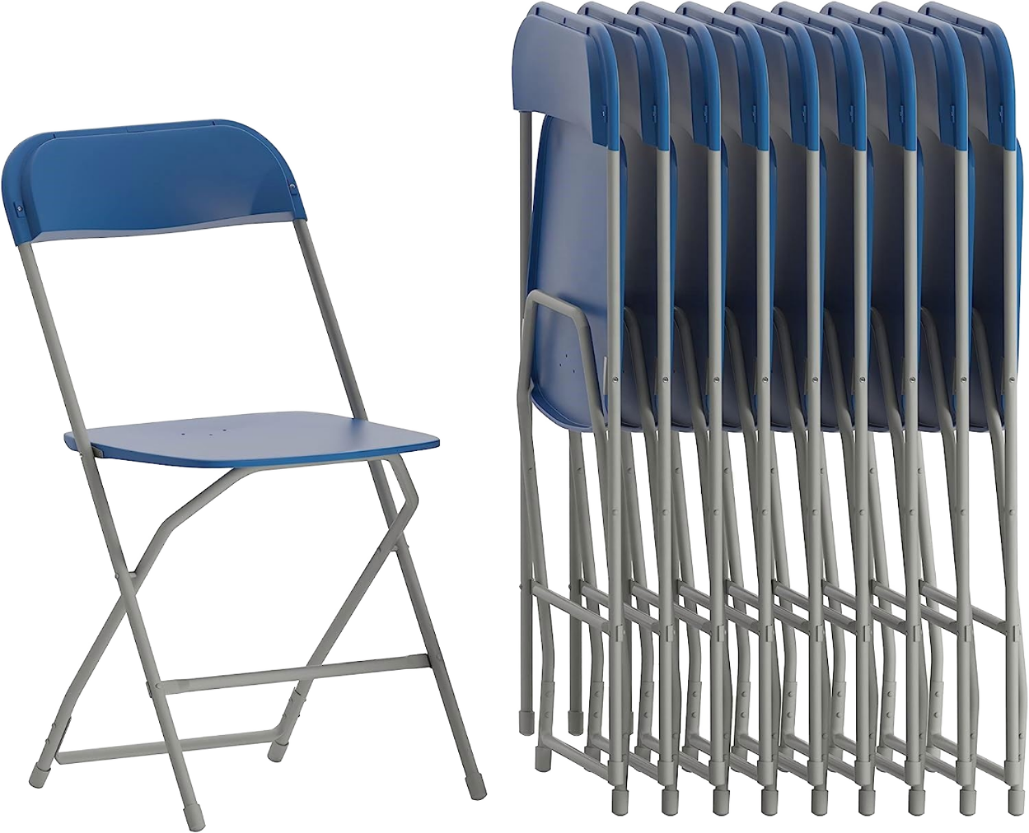 Blue folding chair