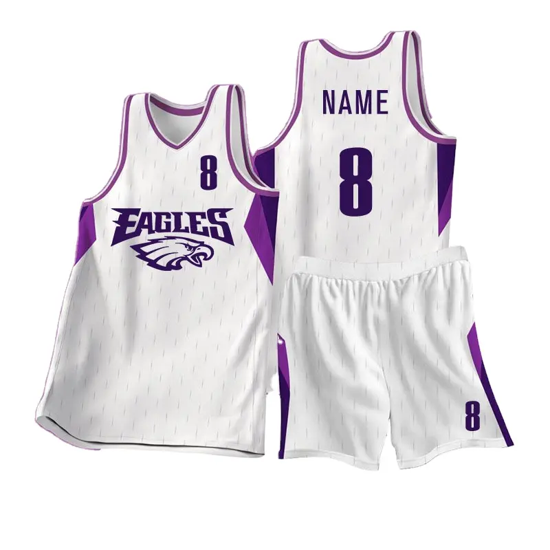 Individueller neuer Basketballanzug, 100% Polyester Basketballanzug, hochwertiges Basketball-Sportbekleidungs-Set