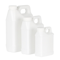 Seau carré en plastique blanc HDPE de qualité alimentaire 2026 avec bouchon à vis 250ML 500ML 1000ML Contenant d'emballage liquide en gros