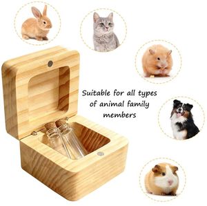 Caja Conmemorativa para Mascotas Ecológica de Alta Calidad, Ataúd de Madera para Cenizas de Perros y Gatos con Marco para Fotos, Recuerdo - Product Image 3