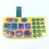 Claviers et touches de commande à membrane tactile personnalisés fabriqués en Chine pour télécommandes (matériau PET)