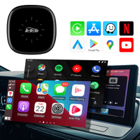 MMB 4+64 Go Q2W Boîtier CarPlay AI Adaptateur Android Auto le plus rapide Plug & Play avec diffusion en continu HD Netflix/YouTube Regarder sans fil