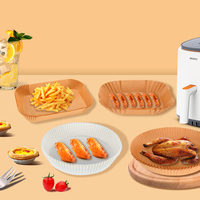 Vente Flash 50 Pcs Carrés de Papier Jetables de Qualité Alimentaire pour Friteuse à Air 20 cm