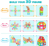 Vente en gros Nouveau design Cube 3 X Robot pour enfants Jouets éducatifs magnétiques Bloc