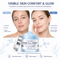 Crème hydratante anti-âge, ridules, fermeté, restaure la barrière cutanée, Bakuchiol, GHK-Cu, peptide NAD, peptides de cuivre, crème pour le visage