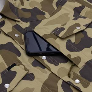 2025半袖カスタムデジタル迷彩印刷メンズ西洋釣りハイキングシャツカウボーイシャツパールスナップ付き - Product Image 4