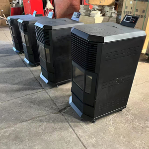 Stufa a <span class=keywords><strong>Pellet</strong></span> Senza Fumo a Risparmio Energetico per Uso Domestico Interno, Portatile, Piccola, Autoportante, Pronta Consegna Veloce Europea - Product Image 5