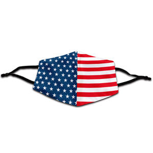 Logo personnalisé Bon marché <span class=keywords><strong>Masque</strong></span> de beauté <span class=keywords><strong>lavable</strong></span> anti-poussière pour drapeau américain Couvre-visage pour la compétition - Product Image 1