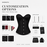 Corset de luxe gothique vintage pour femme, à lacets sur le devant, avec baleines en acier spirales, style gilet, par un fabricant de mode