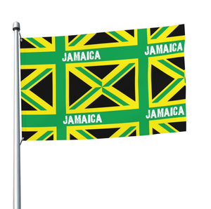 Venta Directa de Fábrica, Bandera de <span class=keywords><strong>Jamaica</strong></span> Personalizada, Nuevo Diseño Creativo, 3x5 Pies, Bandera de Poliéster de Alta Calidad para Interiores y Exteriores - Product Image 1