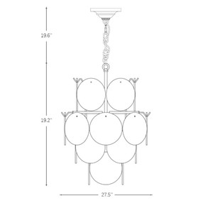 French Retro Murano Living Room Chandelier <b>Light</b> Luxury Chinese Style <b>Dining</b> Staircase Bedroom Seven-Color Glass Decorate - Product Image 4