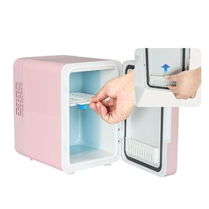 Mini Refrigerador Portátil <span class=keywords><strong>de</strong></span> 5L con Puerta Espejada, Fácil <span class=keywords><strong>de</strong></span> Limpiar, Mini Refrigerador Rosa <span class=keywords><strong>para</strong></span> Auto y Hogar - Product Image 4